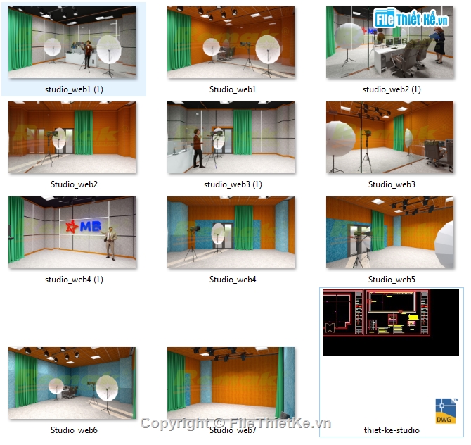 thiết kế phòng Studio,file cad  thiết kế phòng Studio,2d thiết kế phòng Studio,3d thiết kế phòng Studio